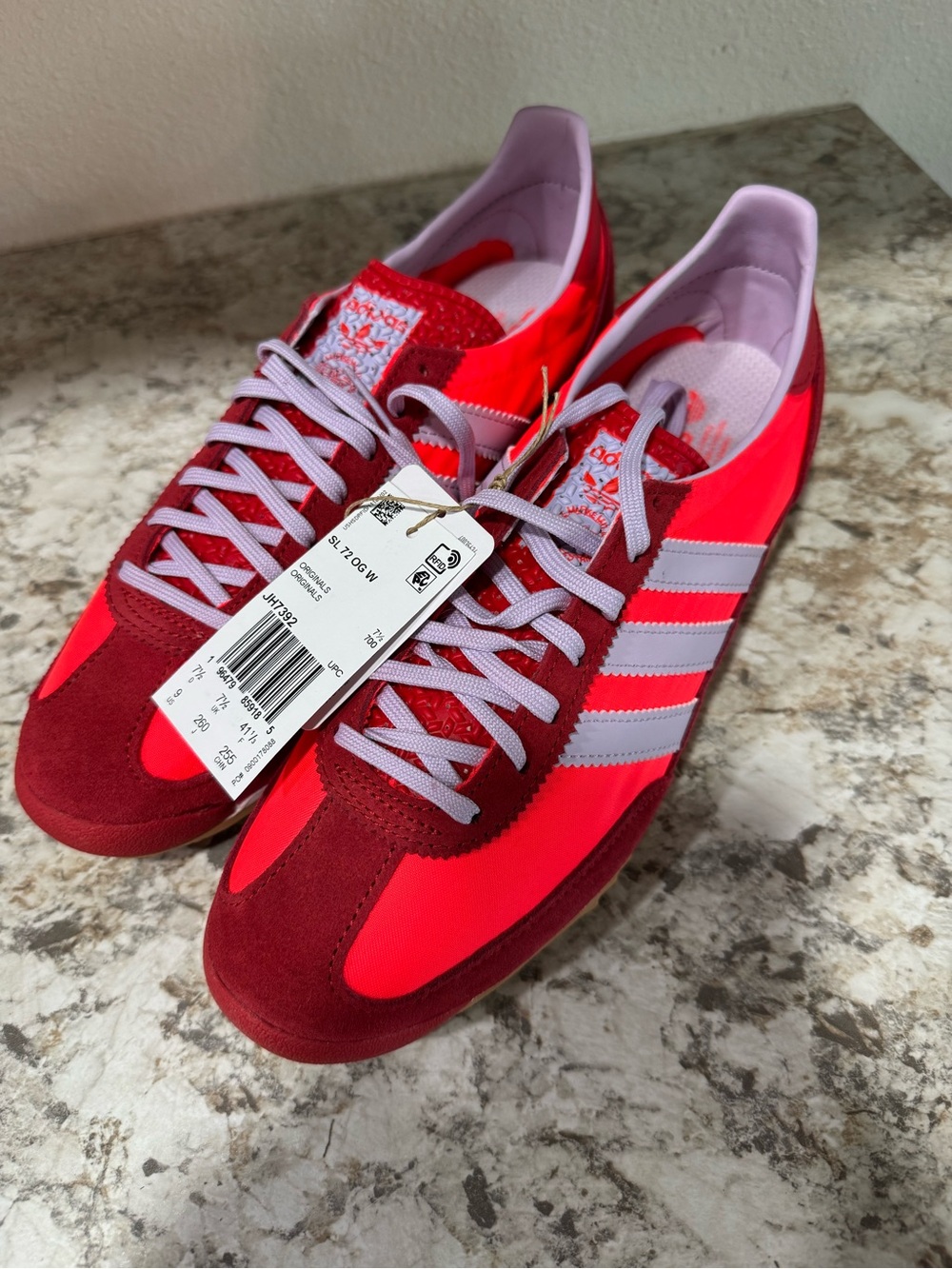 adidas SL 72 OG W Sneakers in Bright Red & Light Pink